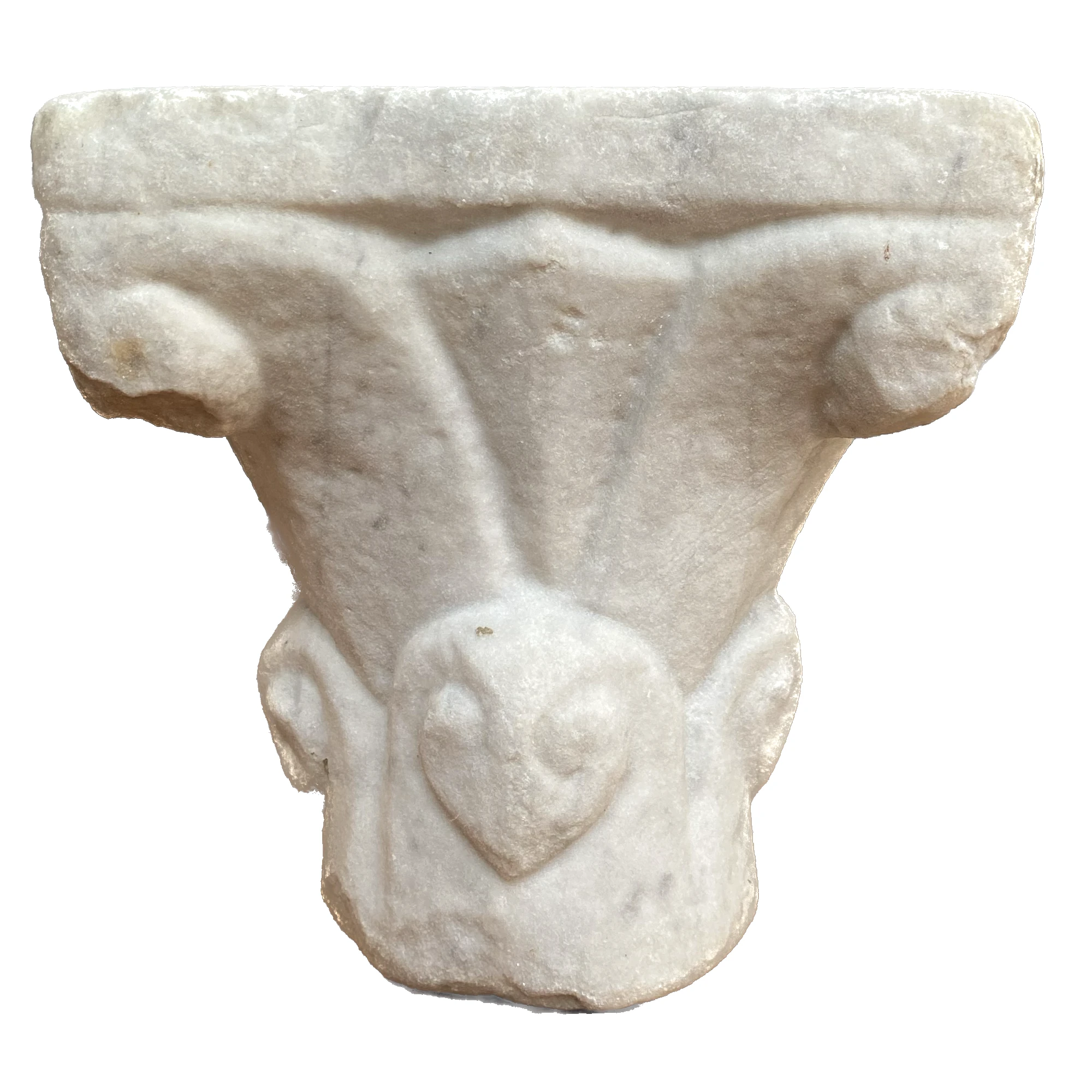 Romanesque marble capital.