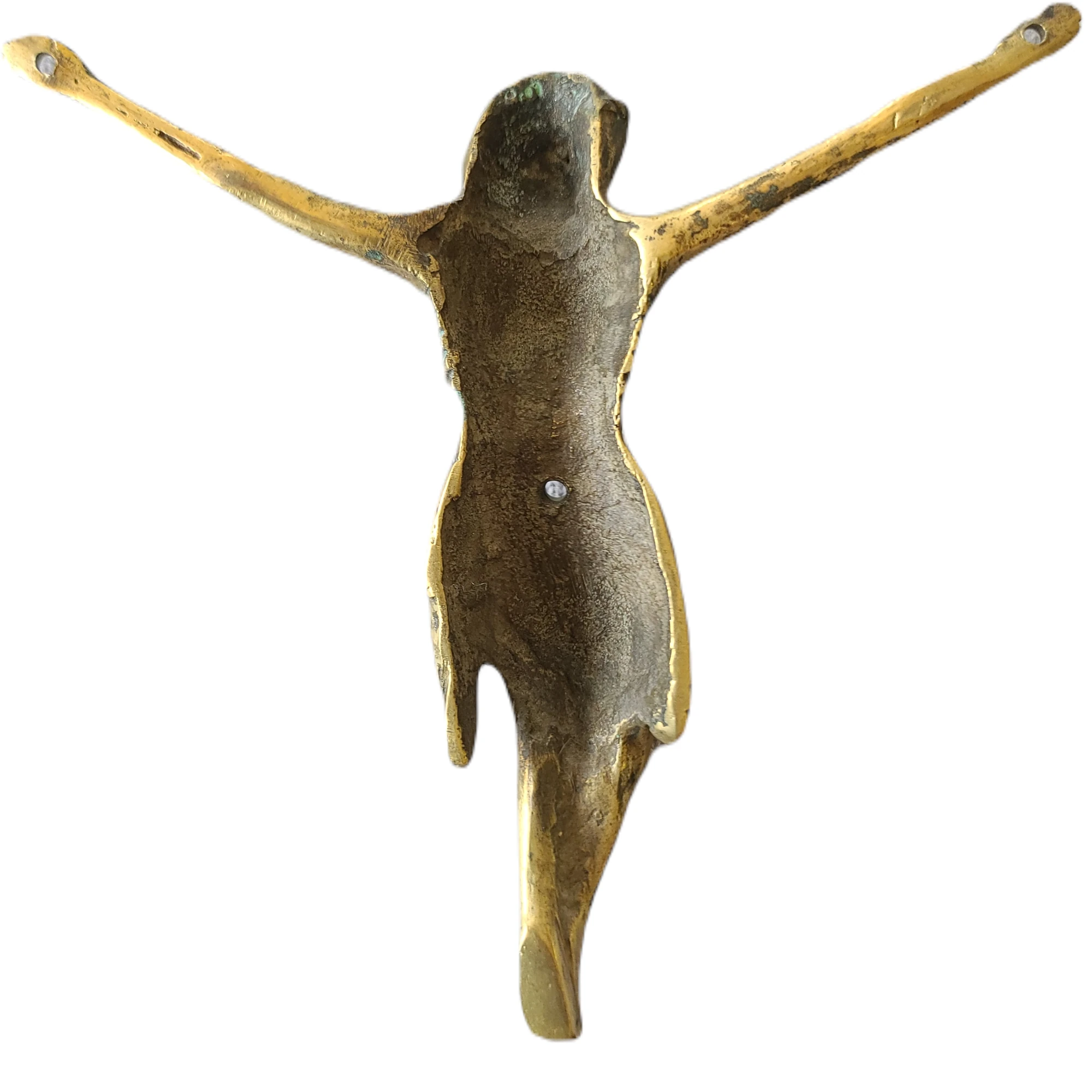 Gothic gilded bronze Christ.-2