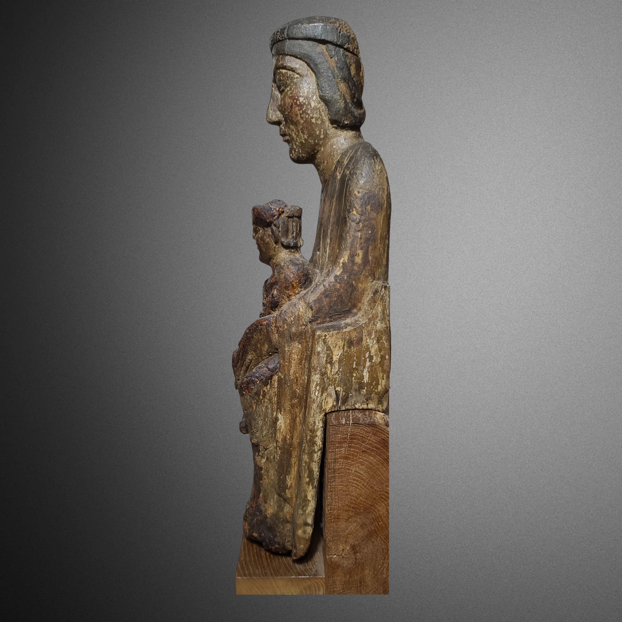 Romanesque Enthroned Virgin.-2