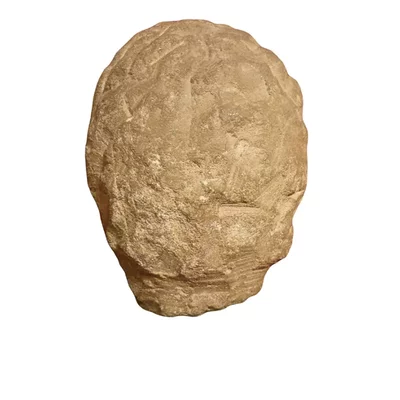 Celtic stone head. Exceptional origin. View number 3