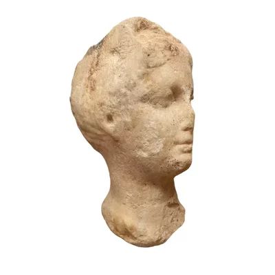 Queen marble head. Greek Art Alexandria. Queen Arsinoe II Hellenistic period View number 2