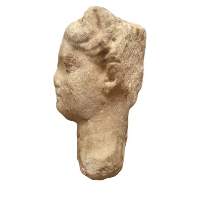 Queen marble head. Greek Art Alexandria. Queen Arsinoe II Hellenistic period View number 3