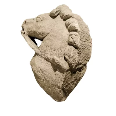 Gallo-Roman horse head. Monumental equestrian statue View number 2