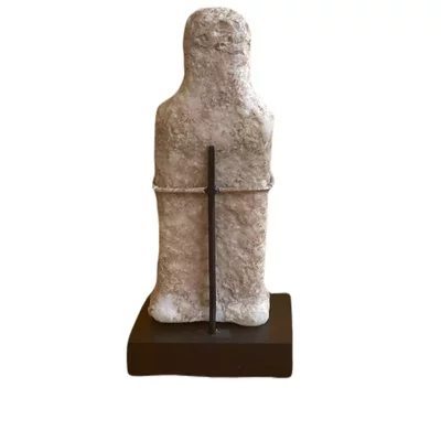 Marble bronze age idol. Anatolia. View number 2