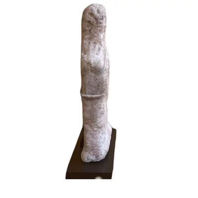 Marble bronze age idol. Anatolia. View number 3