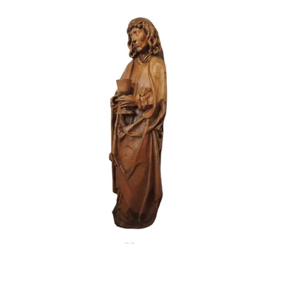 Niklaus Weckmann. Saint John. Carved linden. View number 2