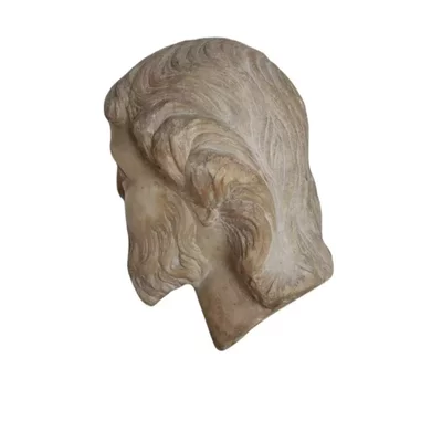 Head of an apostle or a prophet. Carved marble. View number 4