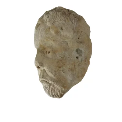 Head of a bearded man. Romanesque period. View number 2