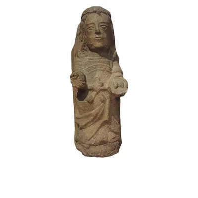 Romanesque sculpture Saint Lucy. Northern Spain. View number 1